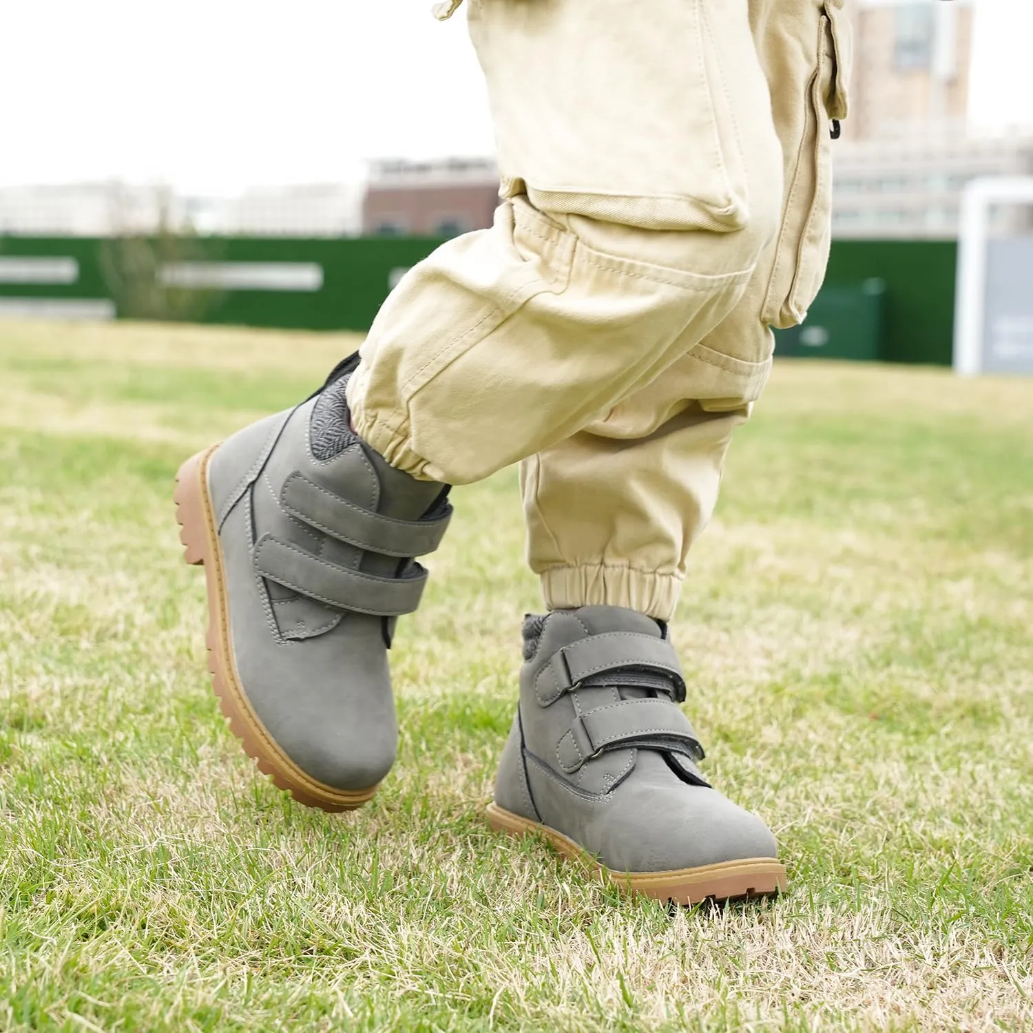 Tobfis Kids Waterproof Strap Work Boots (Toddler/Little Kid/Big Kid)