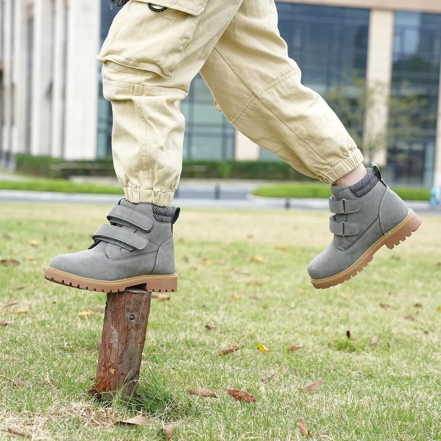 Tobfis Kids Waterproof Strap Work Boots (Toddler/Little Kid/Big Kid)