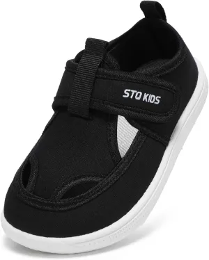 Toddler Wide Toe Box Water Shoes: Boys Girls Zero Drop Beach Sandals Summer Kids Barefoot Swim Pool Shoe
