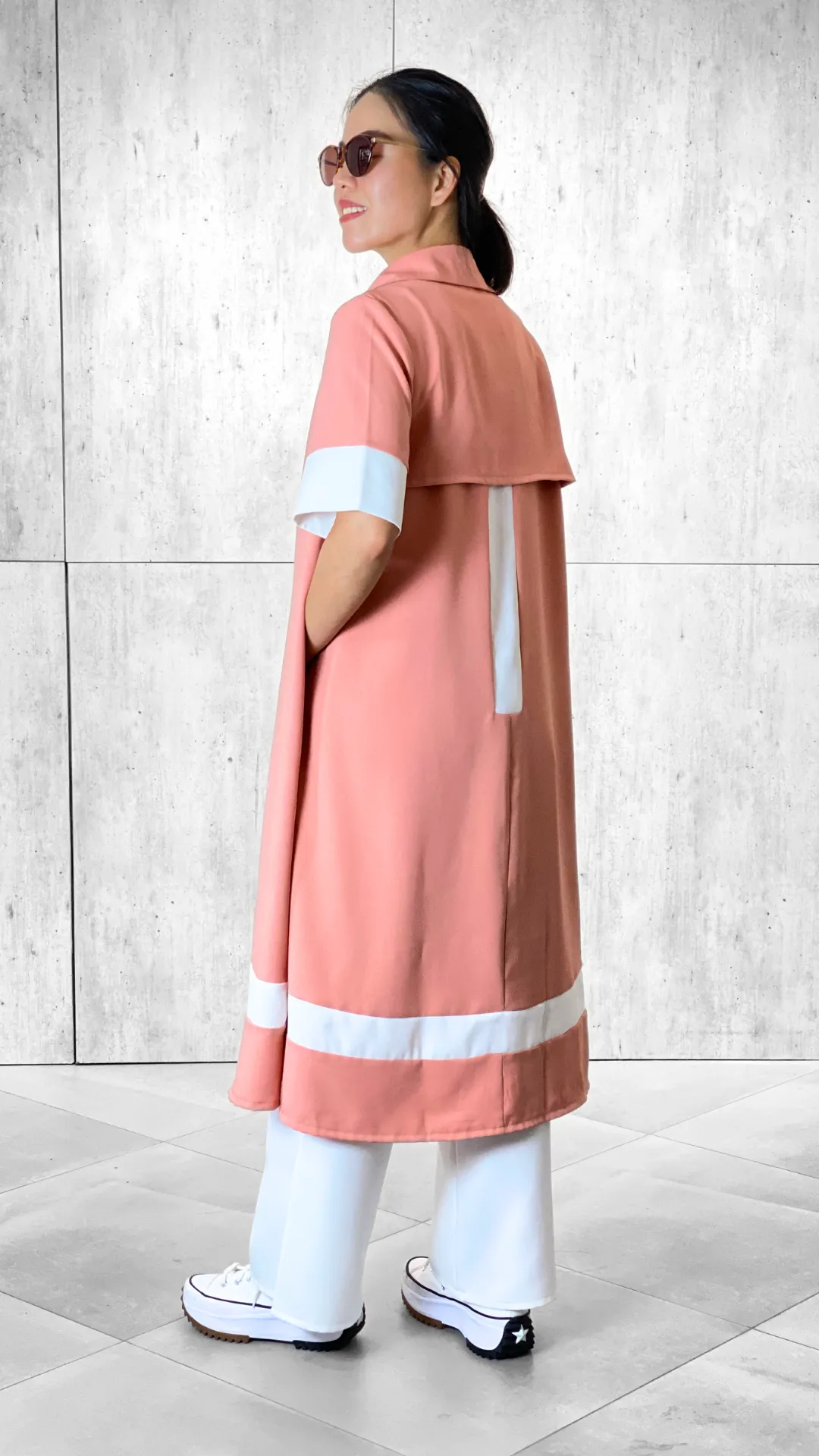 Toni Accent Dress (Sash Included)