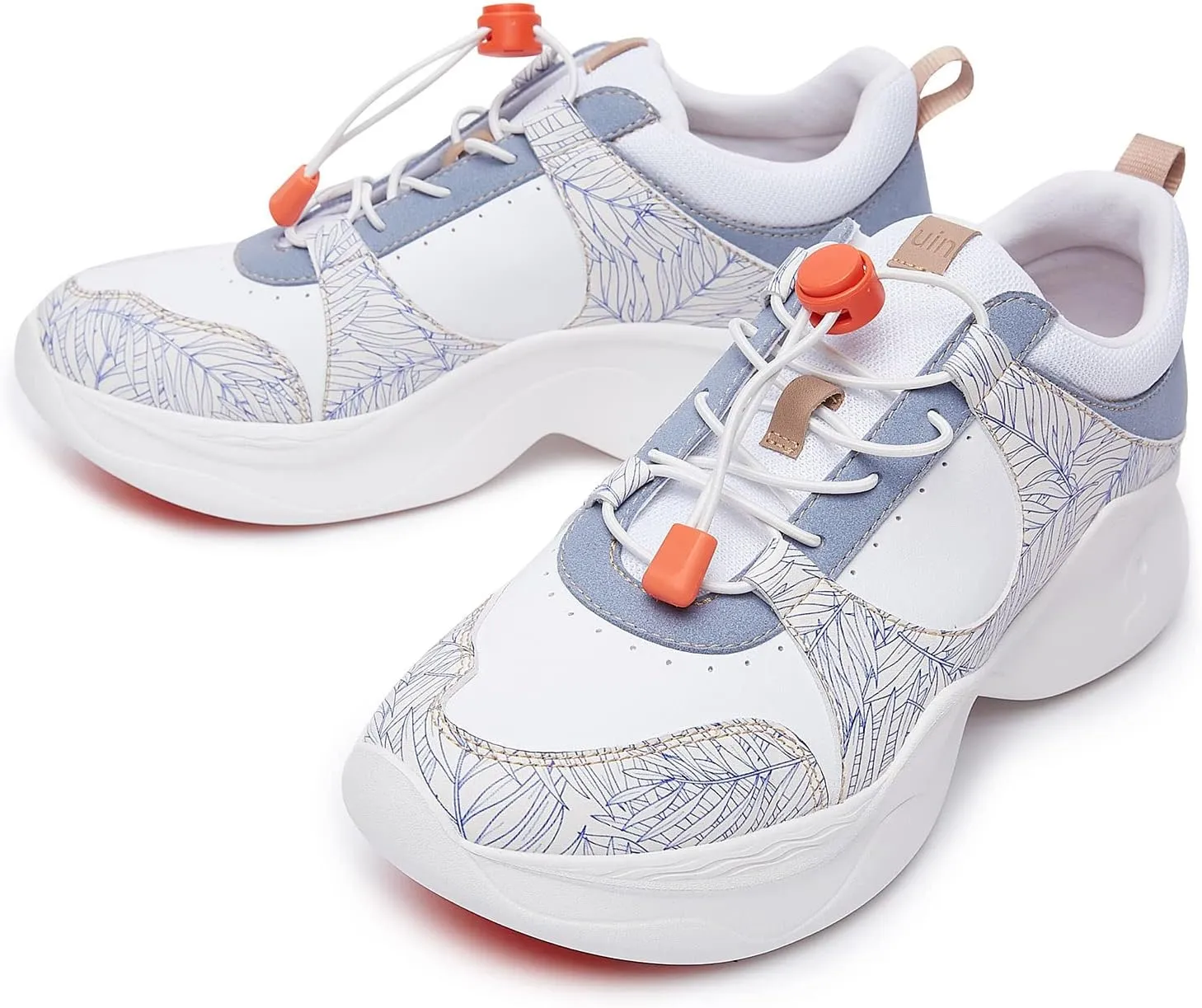 UIN Women's Chunky Fashion Sneakers Walking Casual Comfortable Art Painted Travel Dad Shoes Palma (5)