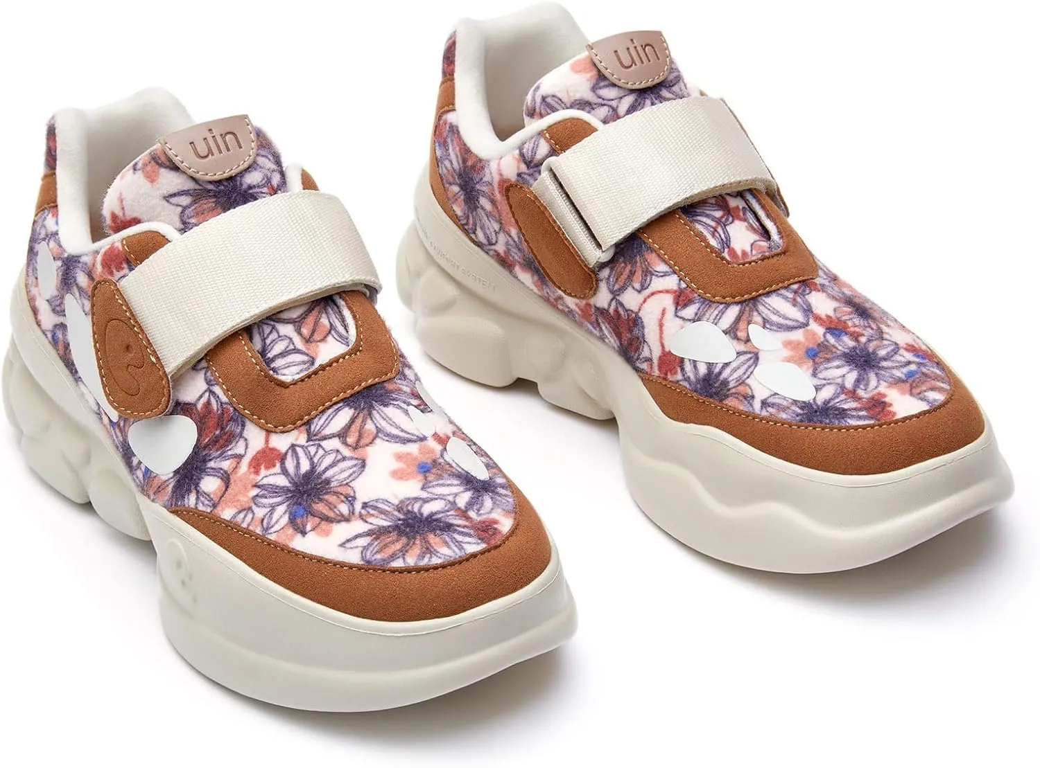 UIN Women's Chunky Fashion Sneakers Walking Casual Comfortable Art Painted Travel Designer Dad Shoes Ronda