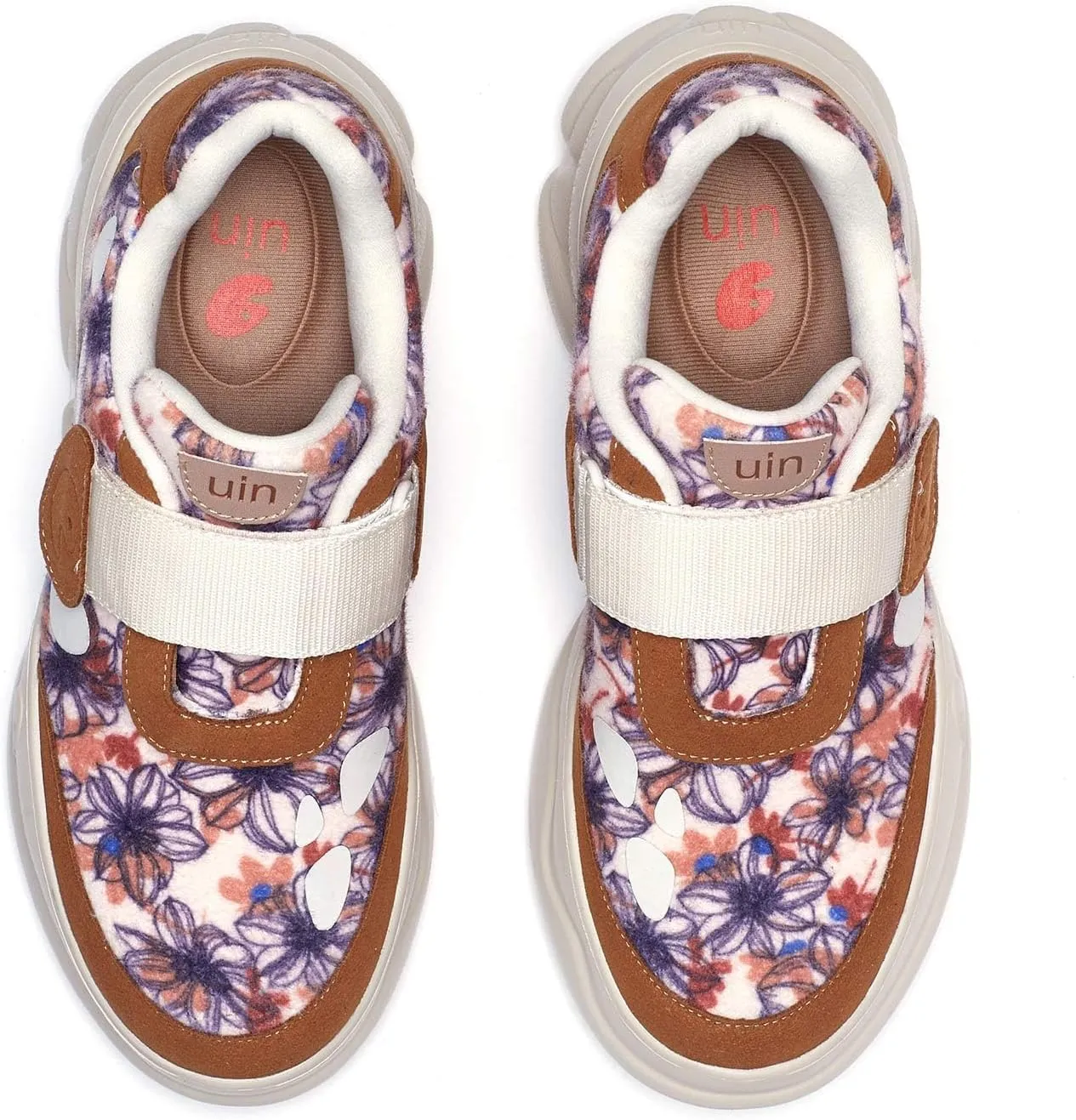 UIN Women's Chunky Fashion Sneakers Walking Casual Comfortable Art Painted Travel Designer Dad Shoes Ronda
