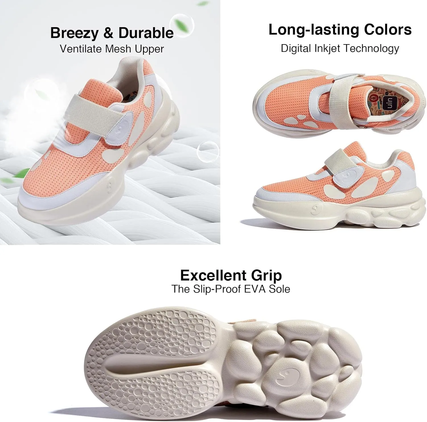 UIN Women's Chunky Fashion Sneakers Walking Casual Comfortable Art Painted Travel Designer Dad Shoes Ronda