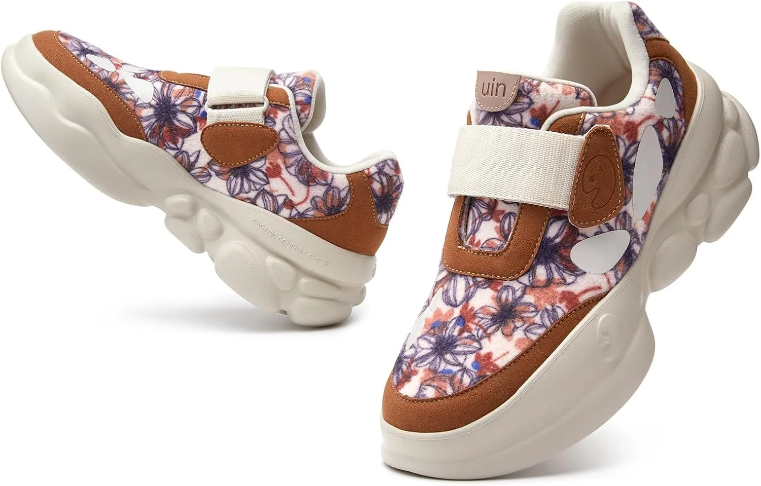 UIN Women's Chunky Fashion Sneakers Walking Casual Comfortable Art Painted Travel Designer Dad Shoes Ronda