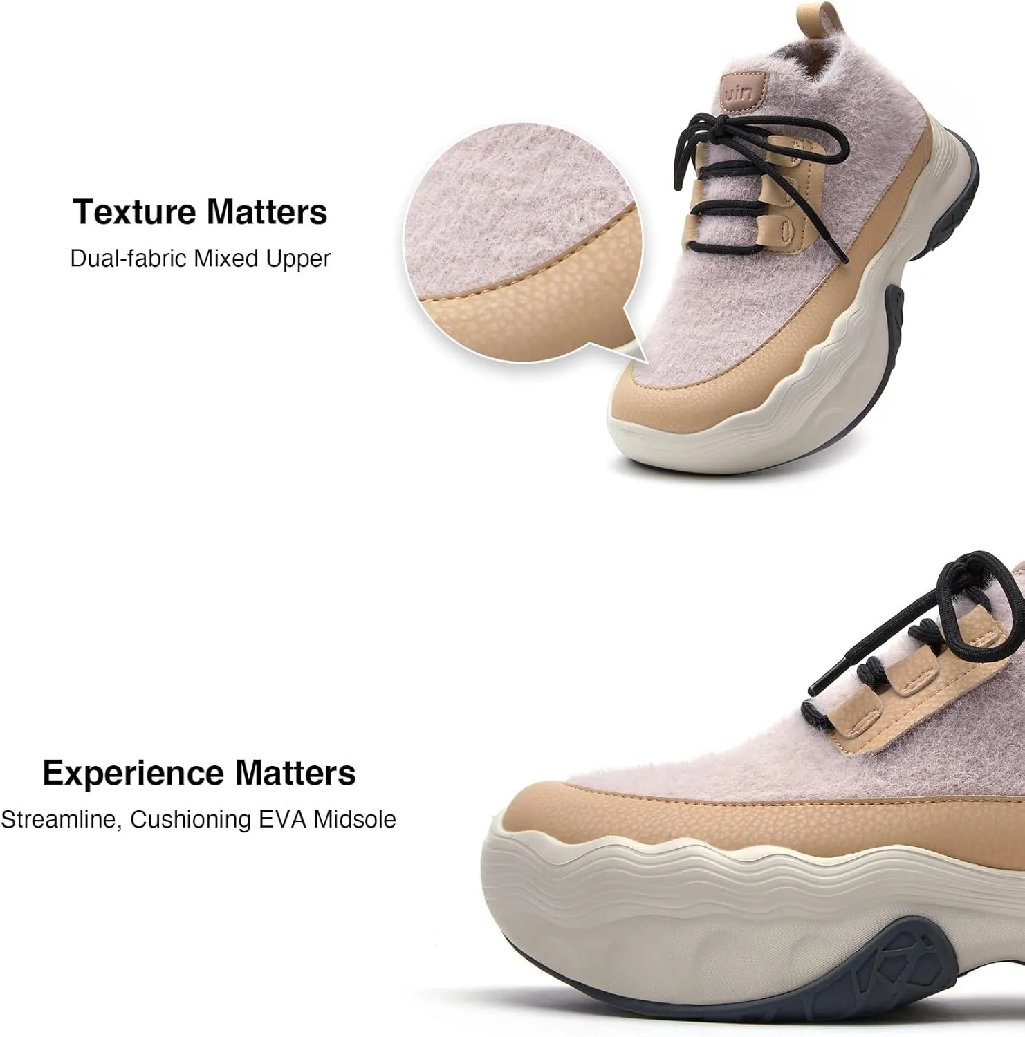 UIN Women's Chunky Platform Fashion Sneakers Walking Casual Comfortable Art Painted Travel Hiking Shoes Catalonia