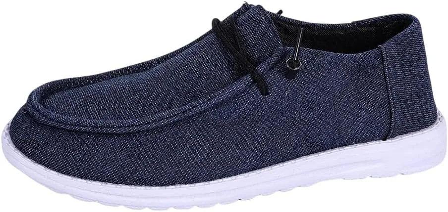 Unisex-Adult Sunflower Floral Canvas Loafers Comfortable Boat Shoes Easy Slip On Lightweight Deck Shoes Elastic Laces Outdoor Flat Walking Shoes Breathable Drving Shoes Sneakers for Women Men
