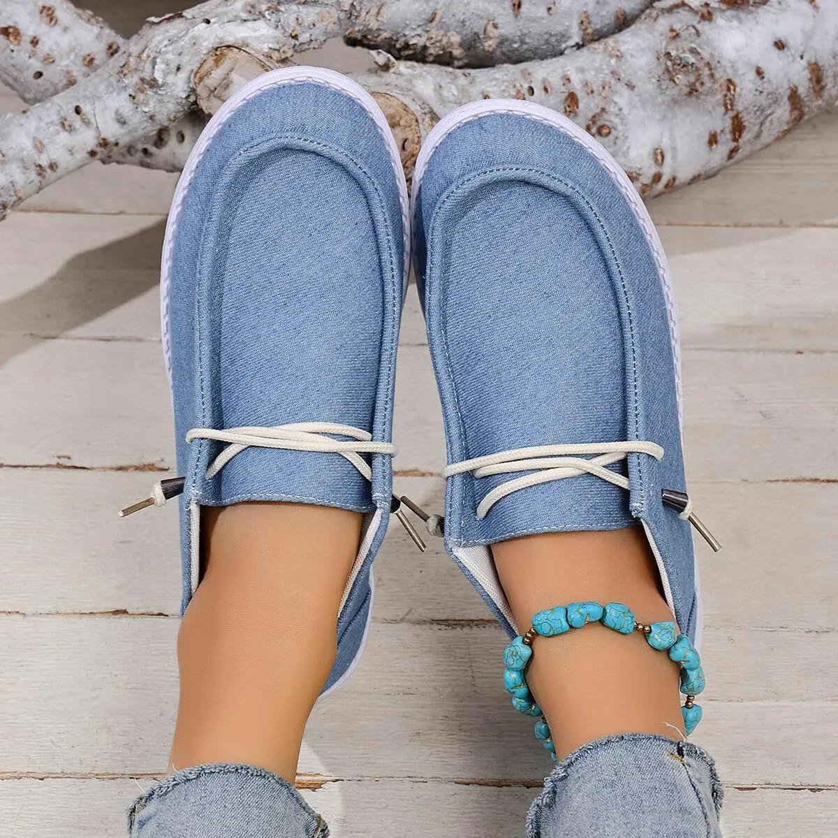 Unisex-Adult Sunflower Floral Canvas Loafers Comfortable Boat Shoes Easy Slip On Lightweight Deck Shoes Elastic Laces Outdoor Flat Walking Shoes Breathable Drving Shoes Sneakers for Women Men