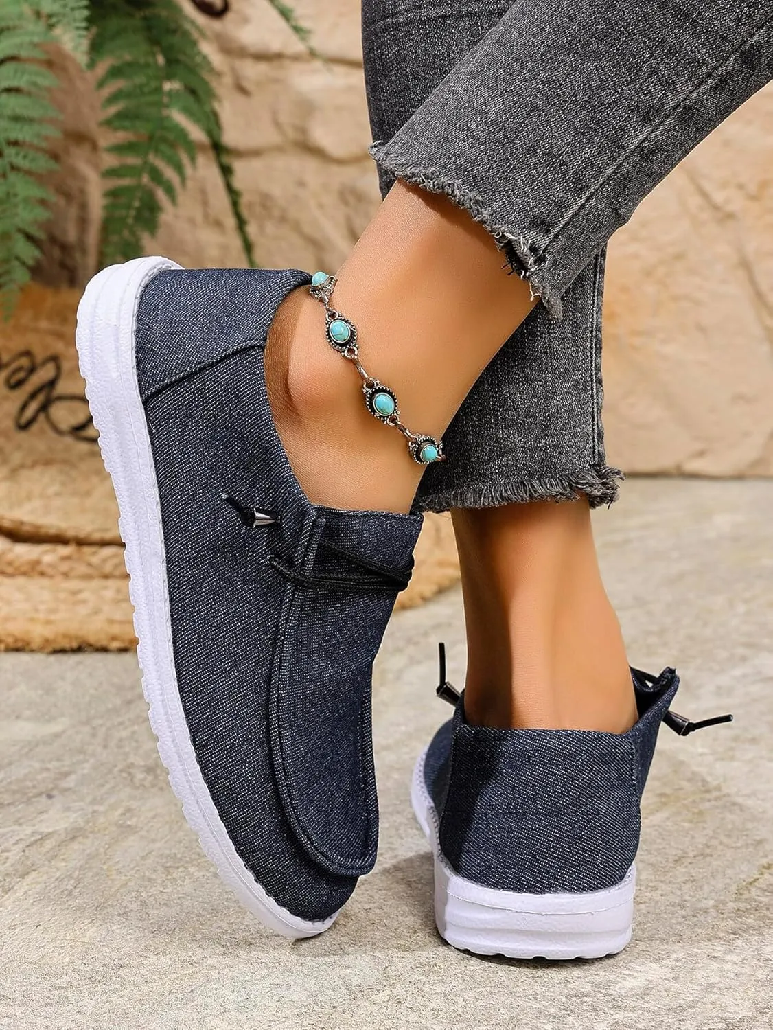 Unisex-Adult Sunflower Floral Canvas Loafers Comfortable Boat Shoes Easy Slip On Lightweight Deck Shoes Elastic Laces Outdoor Flat Walking Shoes Breathable Drving Shoes Sneakers for Women Men