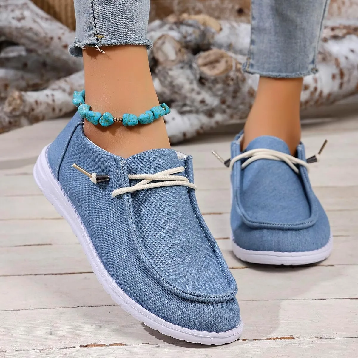 Unisex-Adult Sunflower Floral Canvas Loafers Comfortable Boat Shoes Easy Slip On Lightweight Deck Shoes Elastic Laces Outdoor Flat Walking Shoes Breathable Drving Shoes Sneakers for Women Men