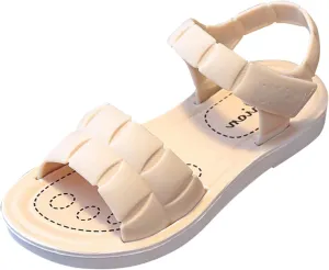 Unisex Kids Summer Sandals Baby Comfort Anti-Slip Open Toe Adjustable Walking Beach Shower Shoes for Boys Girls