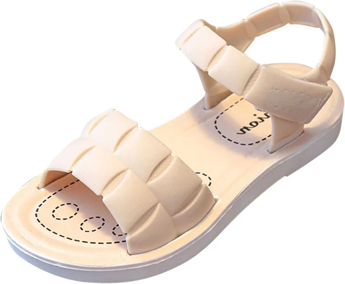 Unisex Kids Summer Sandals Baby Comfort Anti-Slip Open Toe Adjustable Walking Beach Shower Shoes for Boys Girls