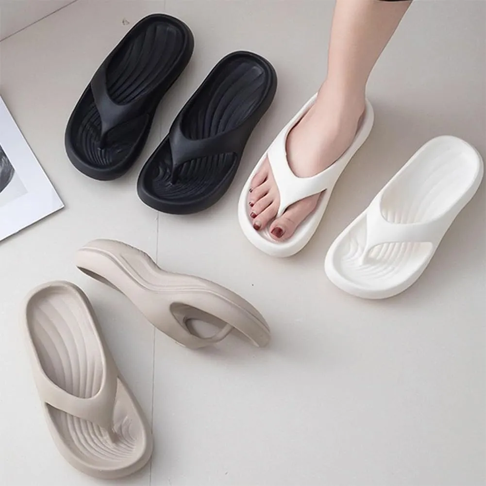 Utrum Pillow Flip Flops, Arch Support Flip Flops for Women Men, Womens Orthopedic Sandals, Lightweight Non-slip Comfort Summer Slides, Soft Cushion Slippers for Indoor Outdoor