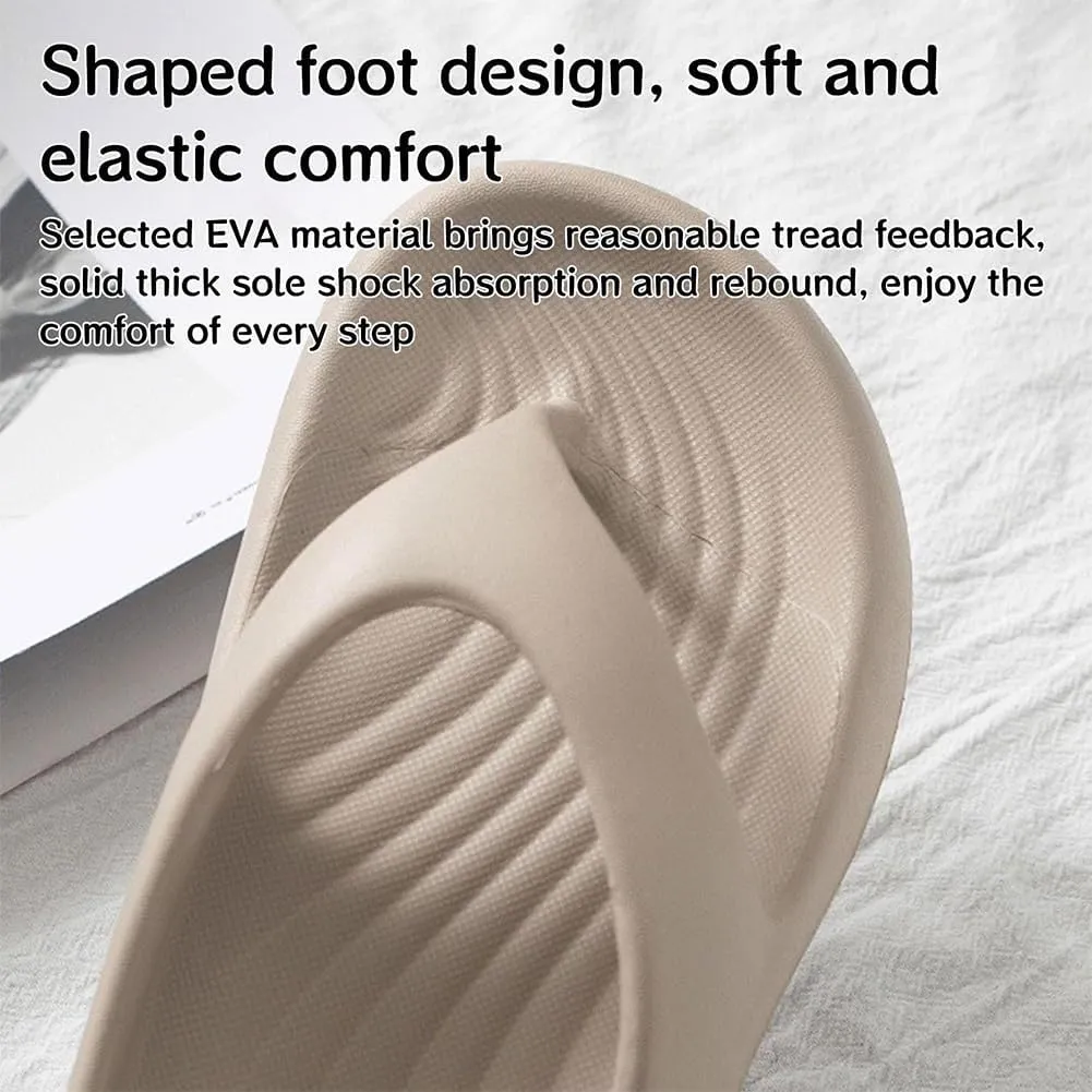 Utrum Pillow Flip Flops, Arch Support Flip Flops for Women Men, Womens Orthopedic Sandals, Lightweight Non-slip Comfort Summer Slides, Soft Cushion Slippers for Indoor Outdoor