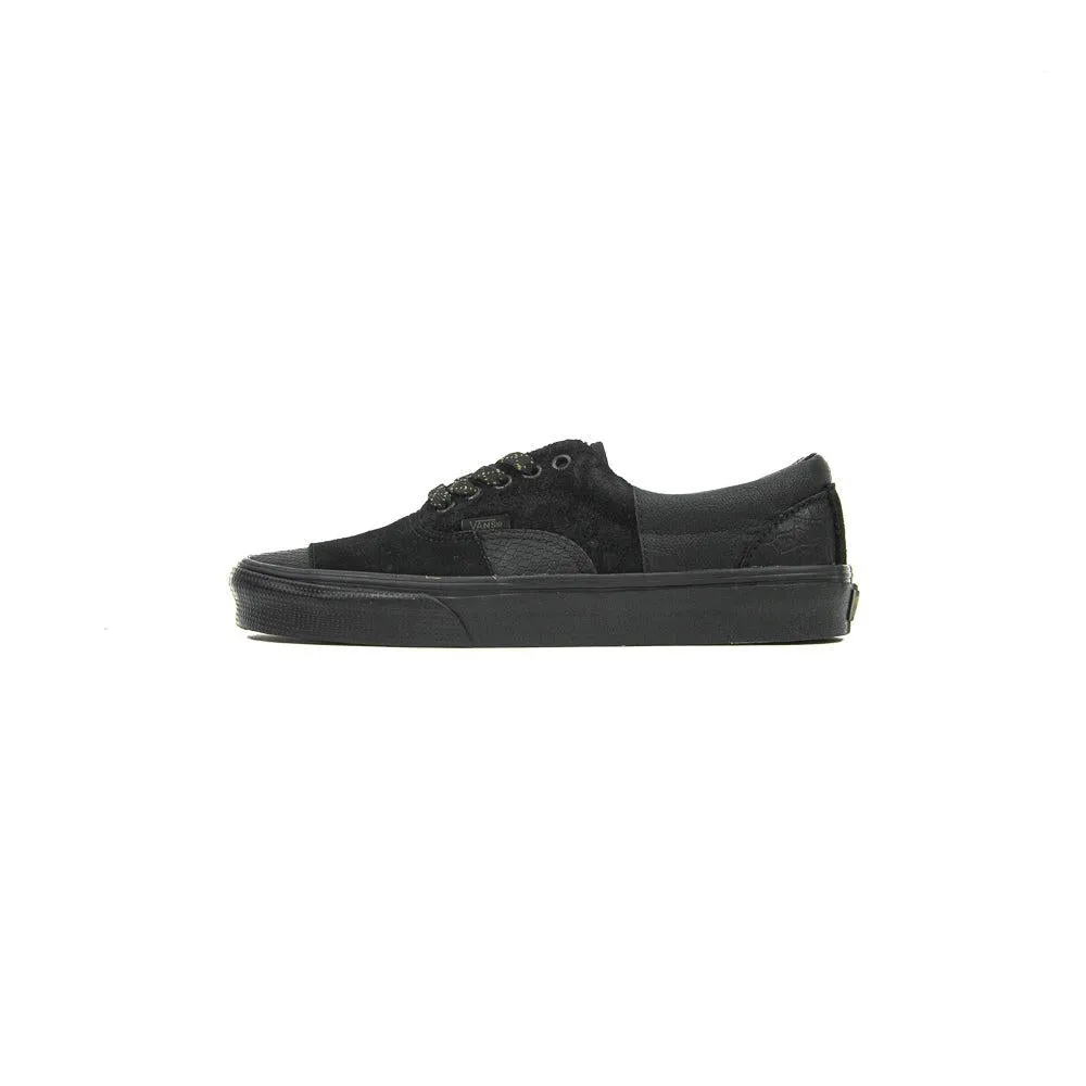Vans Era Patchwork Mono Patchwork Blackout Black Grey Silver Sneaker Shoe