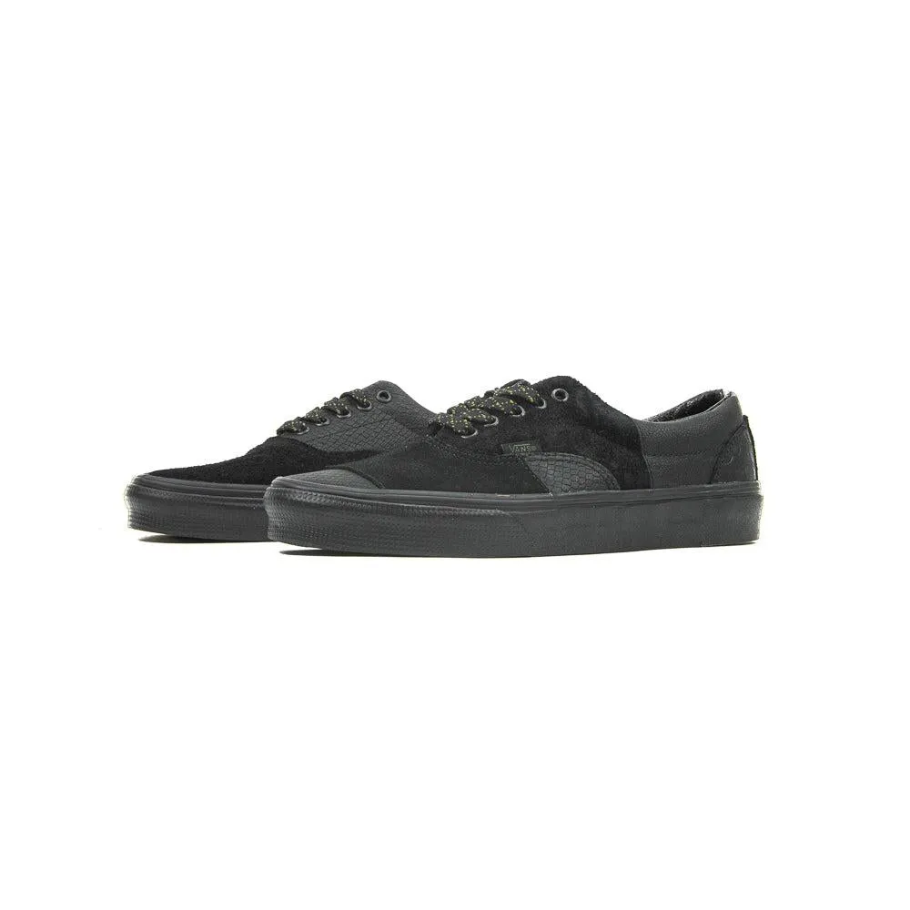 Vans Era Patchwork Mono Patchwork Blackout Black Grey Silver Sneaker Shoe
