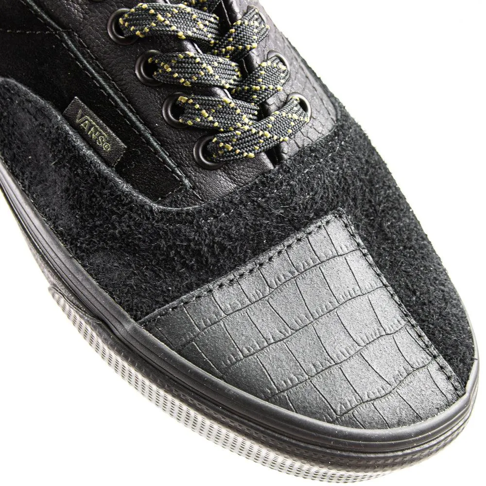 Vans Era Patchwork Mono Patchwork Blackout Black Grey Silver Sneaker Shoe