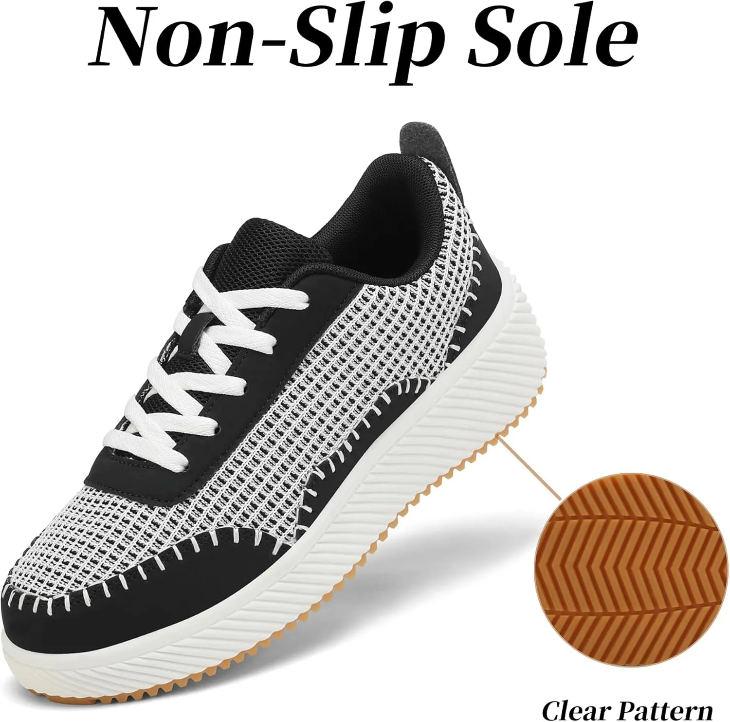 VZQ Women's Platform Sneakers Comfortable Lightweight Casual Chunky Fashion Sneaker with Breathable Uppers Walking Shoes