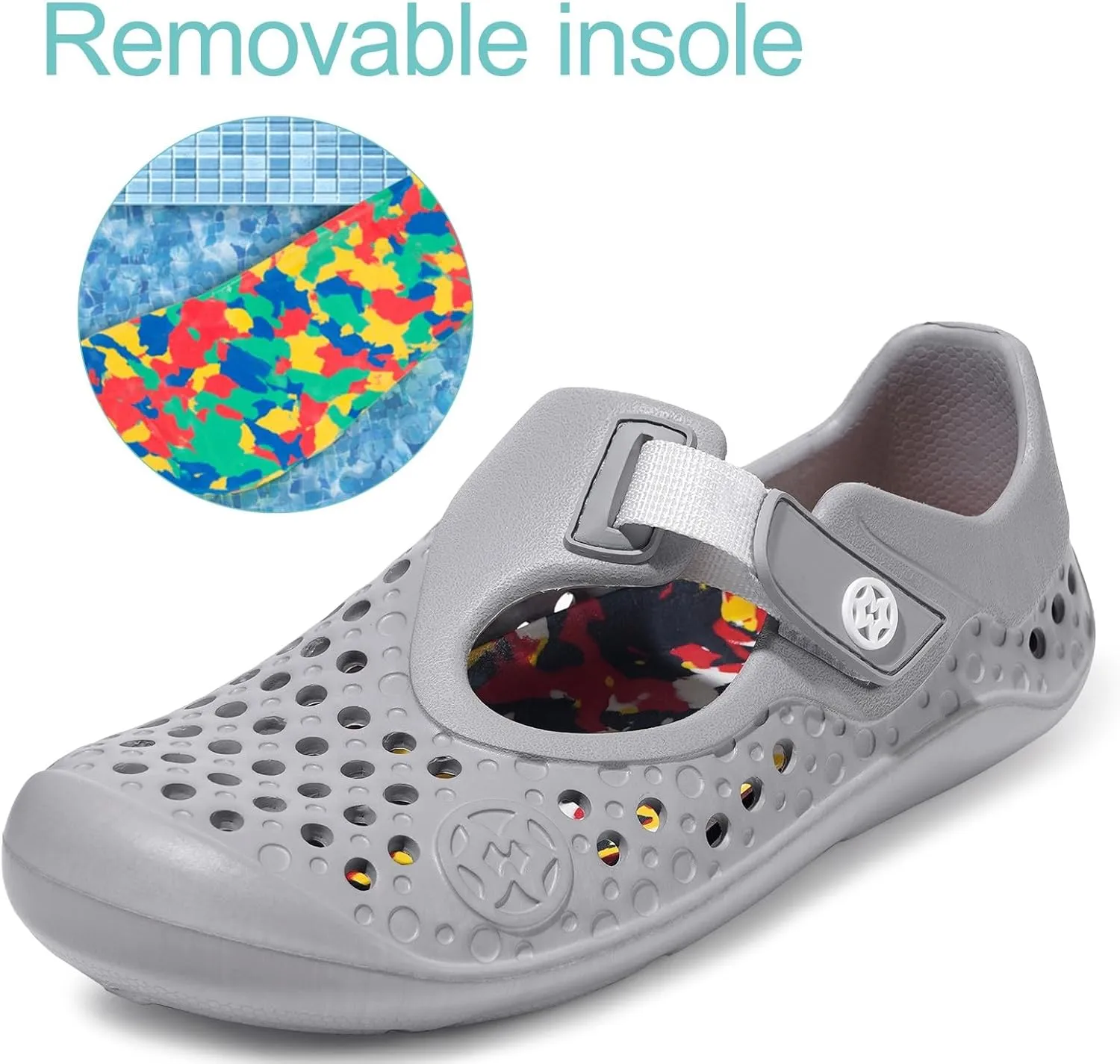 Water Shoes for Kids Swim Aqua Shoes Toddler Boys Girls Barefoot Sport Beach Pool Sandals Quick Dry Lightweight Breathable Slip on Sneakers (Toddler/Little Kid/Big Kid)