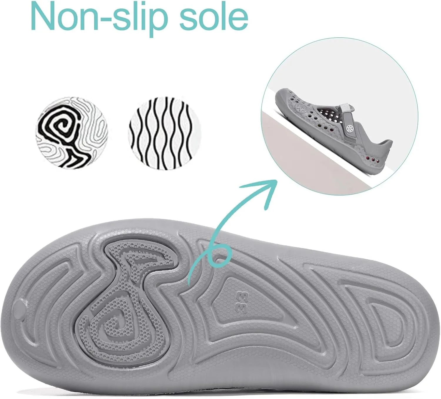 Water Shoes for Kids Swim Aqua Shoes Toddler Boys Girls Barefoot Sport Beach Pool Sandals Quick Dry Lightweight Breathable Slip on Sneakers (Toddler/Little Kid/Big Kid)
