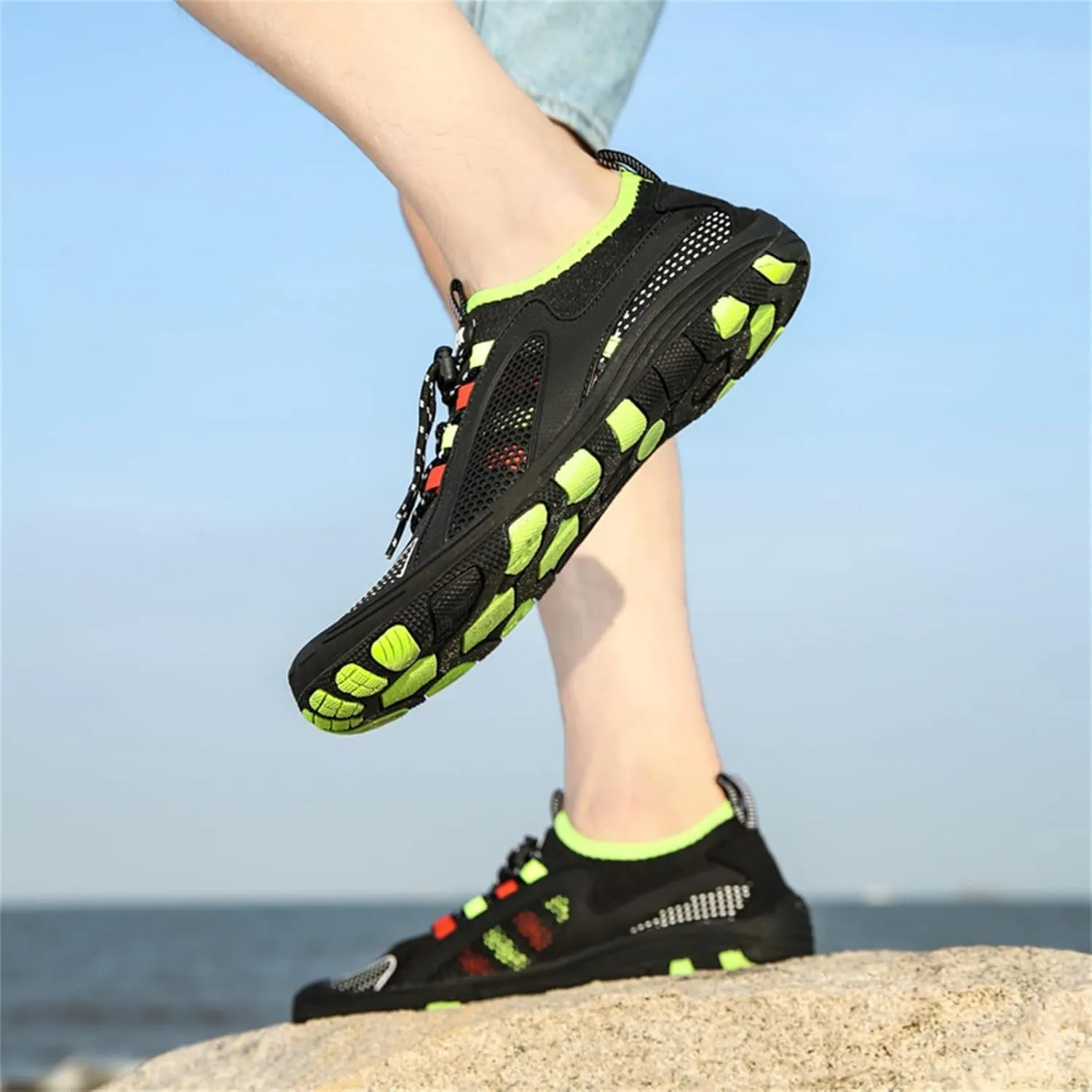 Water Shoes Men Wide Width Barefoot Aqua Socks Quick Dry Women Hiking Water Shoes Mens Water Shoes Wide Aqua Sports Outdoor Shoes for Pool Beach Surf Water Park Yoga