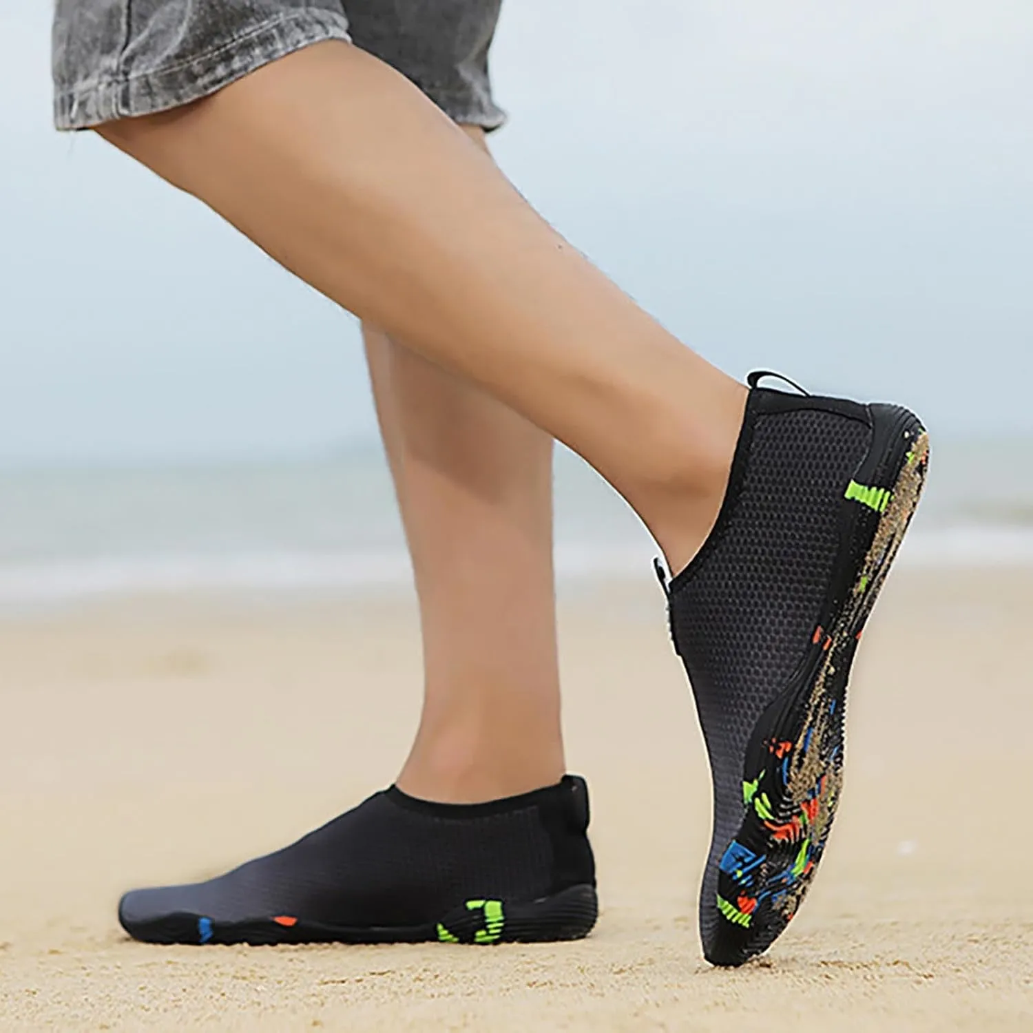 Water Shoes Men Wide Width Barefoot Aqua Socks Quick Dry Women Hiking Water Shoes Mens Water Shoes Wide Aqua Sports Outdoor Shoes for Pool Beach Surf Water Park Yoga