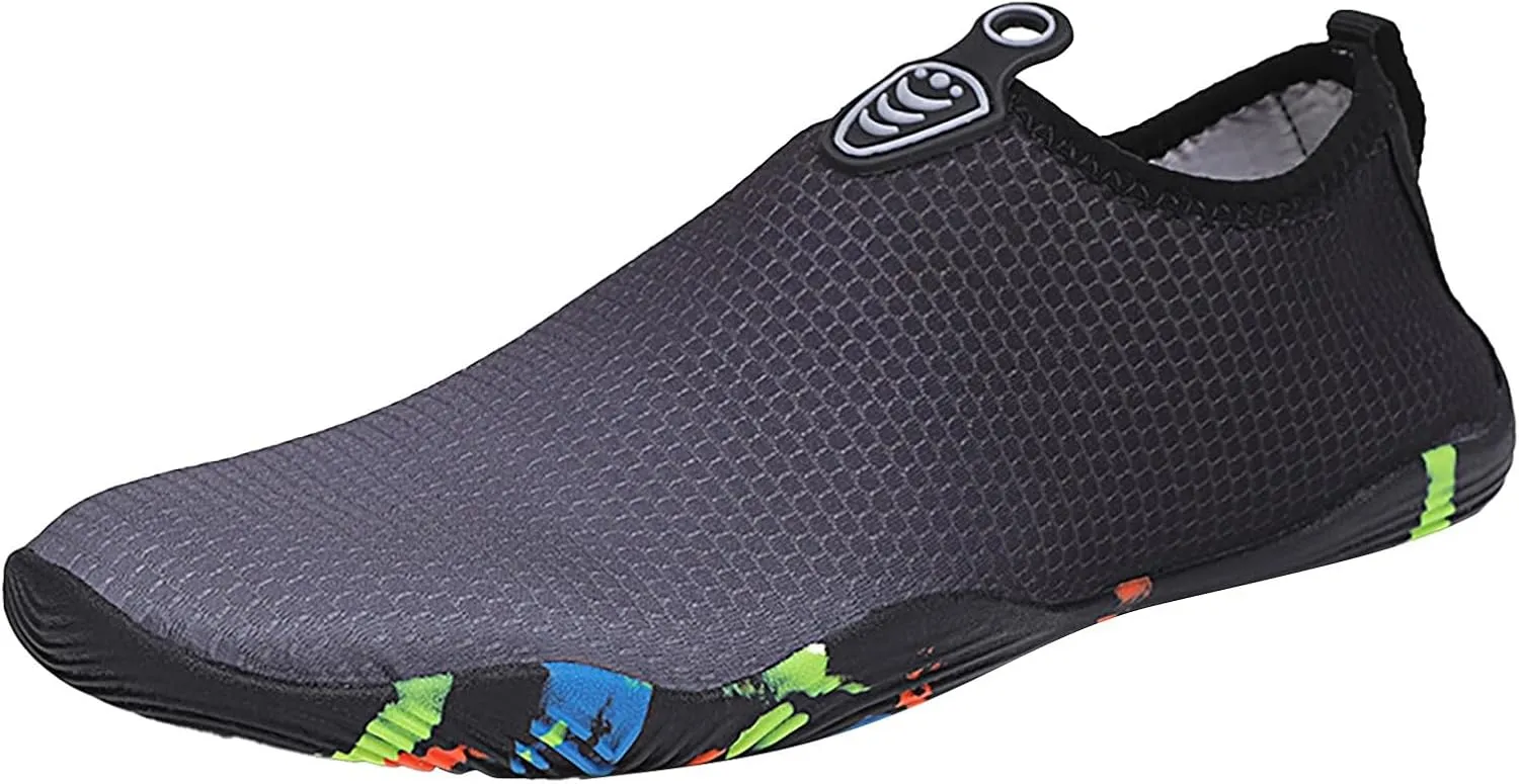 Water Shoes Men Wide Width Barefoot Aqua Socks Quick Dry Women Hiking Water Shoes Mens Water Shoes Wide Aqua Sports Outdoor Shoes for Pool Beach Surf Water Park Yoga