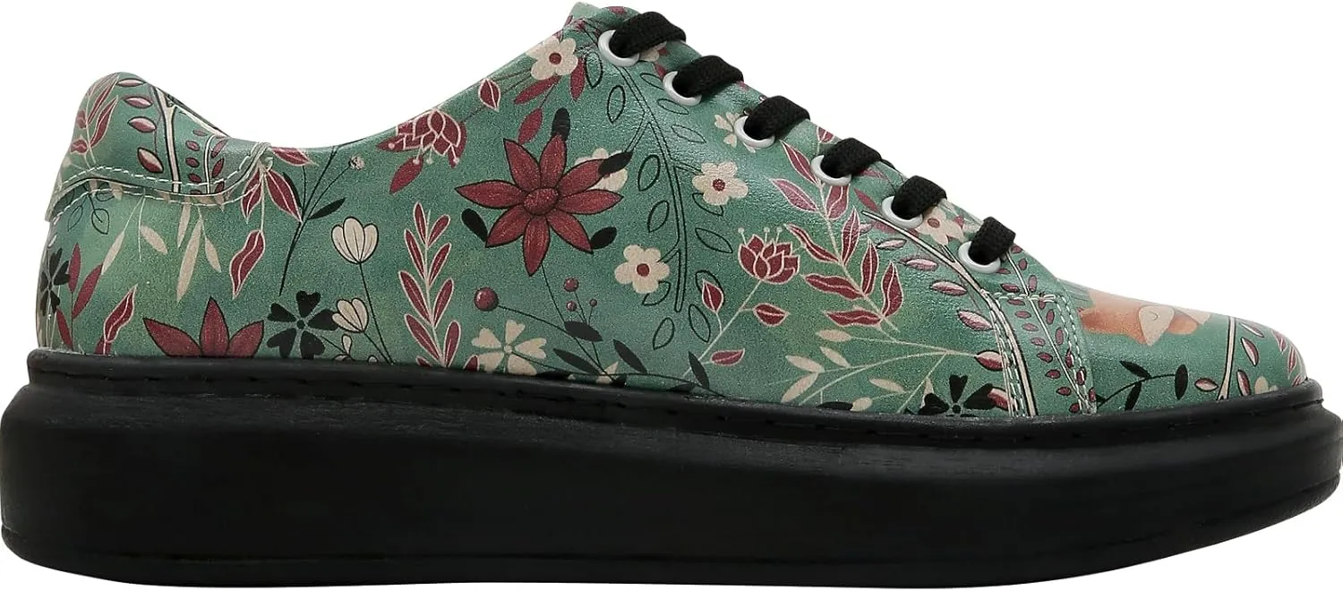 Wedge Platform Sneakers for Women - Handmade Vegan Leather, Unique Chunky Sneakers