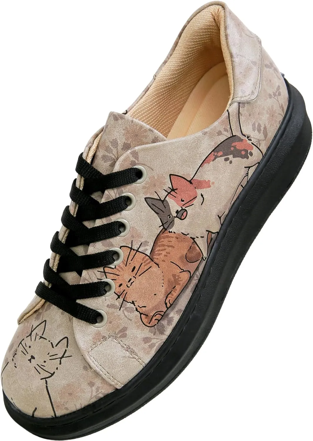 Wedge Platform Sneakers for Women - Handmade Vegan Leather, Unique Chunky Sneakers