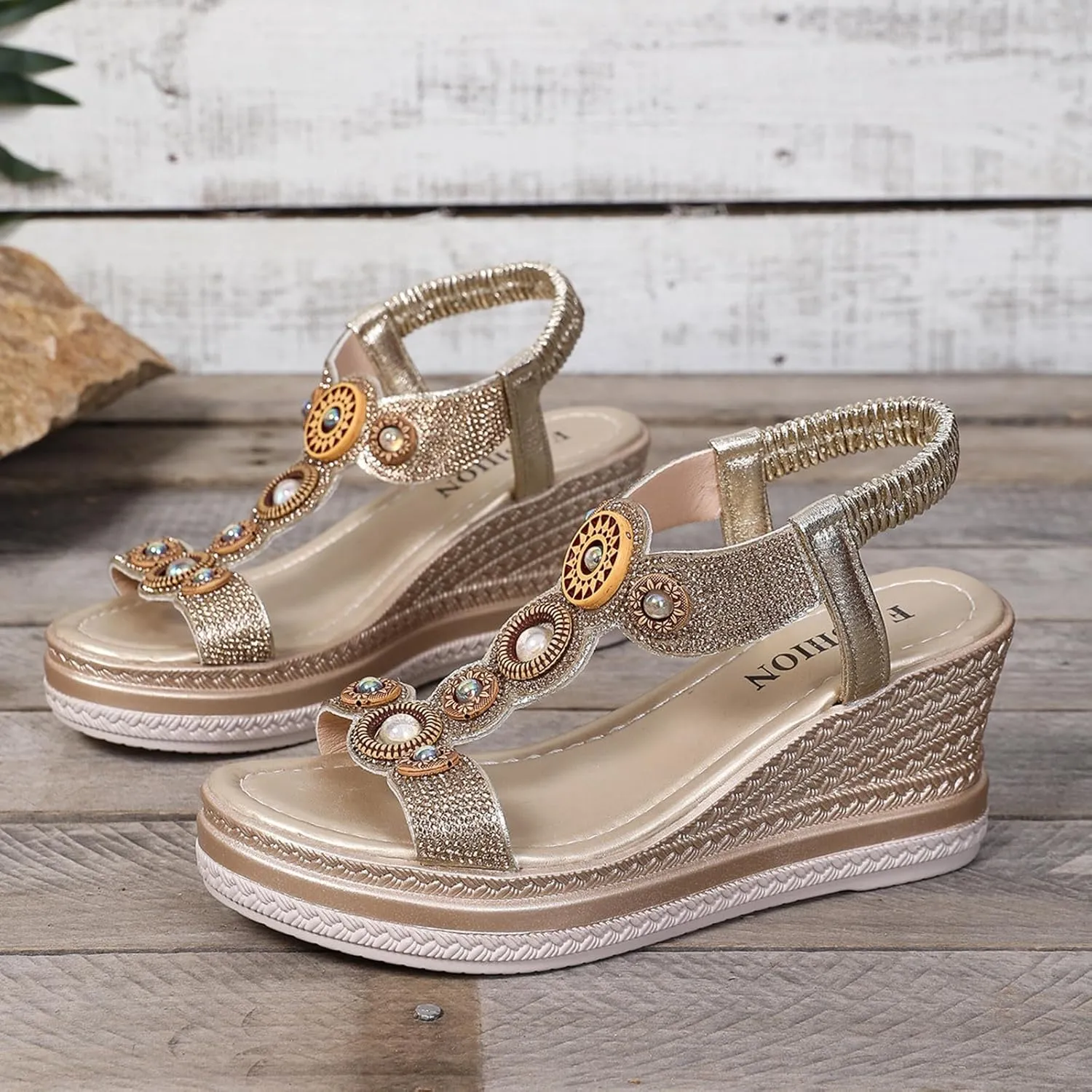 Wedges for Women Dressy Wide Width Slides Ankle Strap Open Toe Pump Heel Sandals Platforms Casual Summer Walking Shoes