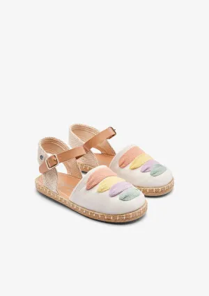 White with colorful laces alpargatas