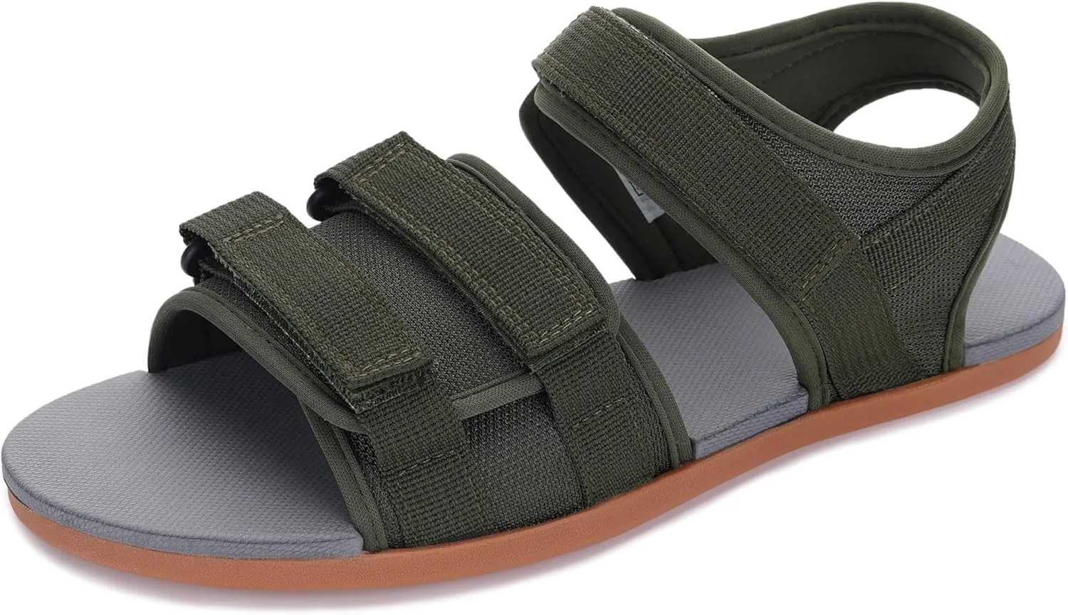 WHITIN Men's Barefoot Sandals   Zero Drop, Minimalist | Adjustable Hook and Loop Straps