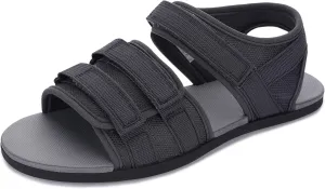 WHITIN Men's Barefoot Sandals   Zero Drop, Minimalist | Adjustable Hook and Loop Straps