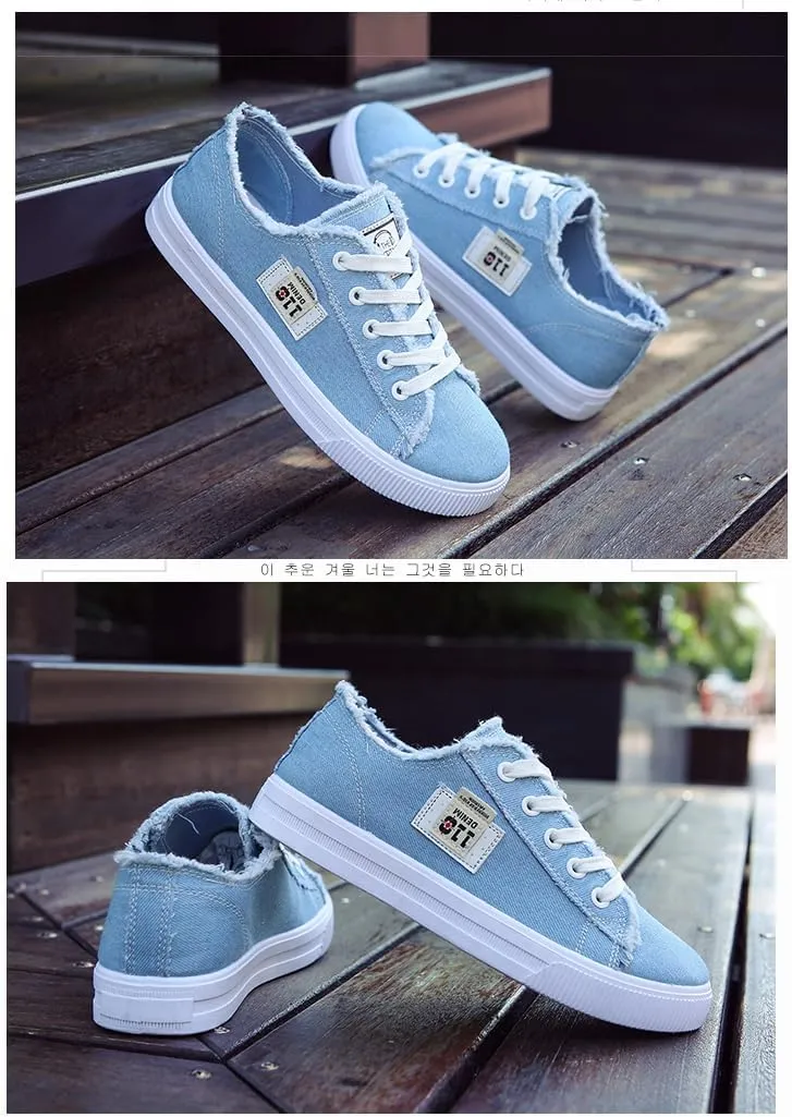 Women Canvas Shoes Y2K Shoes Women Walking Sneakers Flat Sneakers Platform Chunky Style All Season Casual Sports