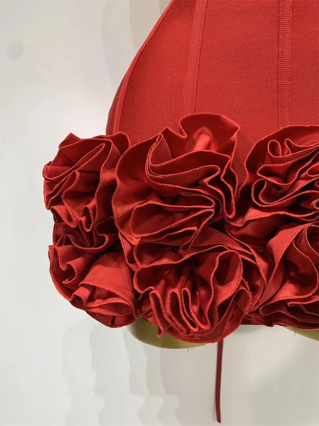 Women Evening Bandage Dress Strapless Bodycon Flowers Mini Celebrity Sexy Birthday Party Dresses