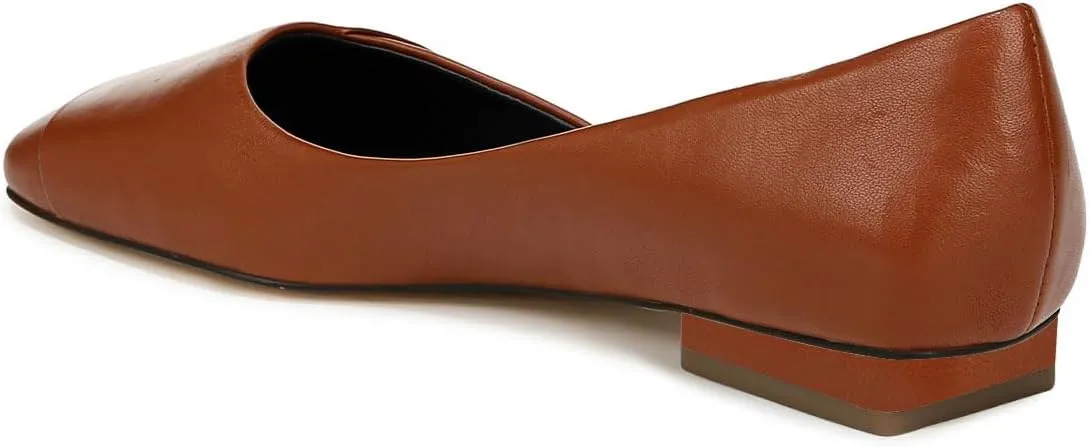 Women Fashion Pump Side Cut Ballet Flats Block Low Heeled Square Toe Slip On Shoes Working Shopping Party Size 4-16 US
