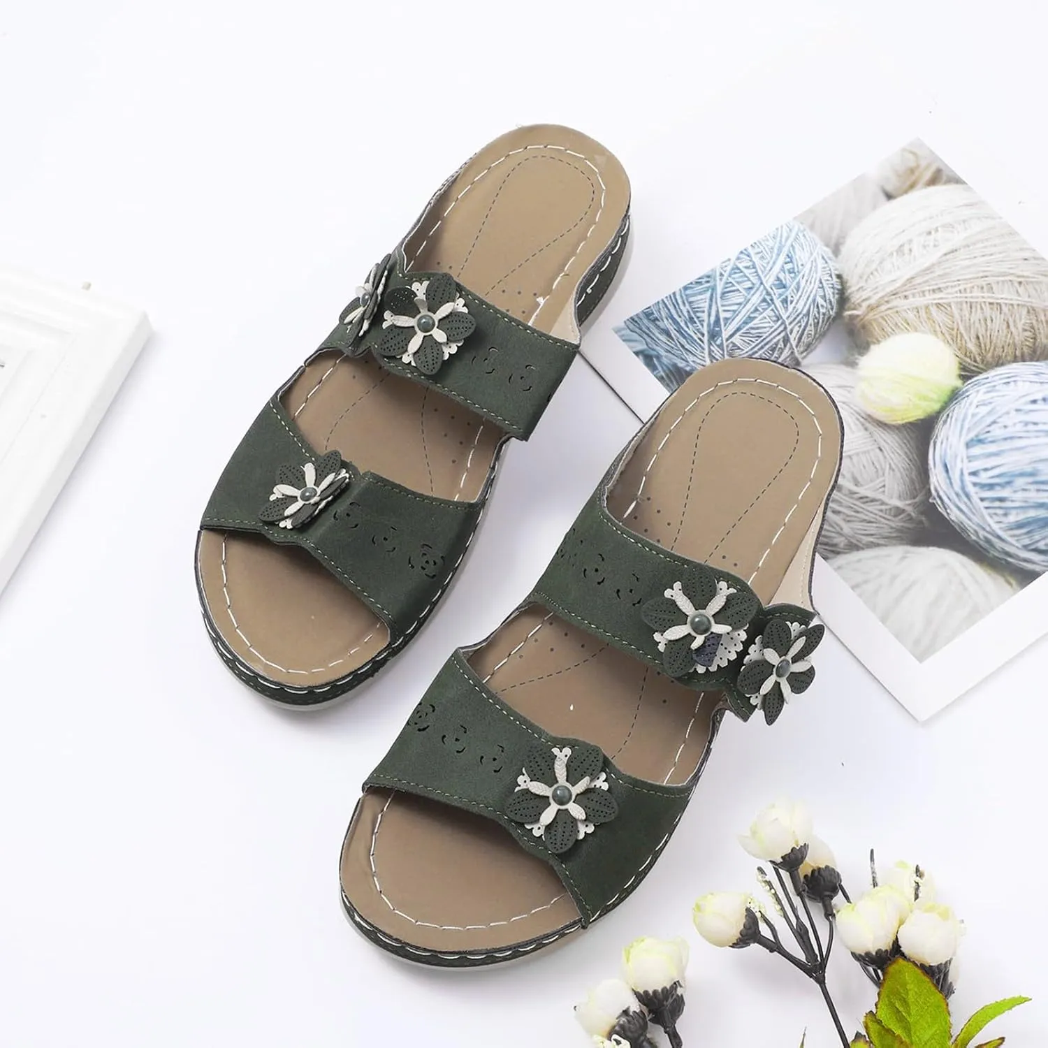 Women Orthopedic Sandals with Arch Support Orthopedic Womens Tan Sandals Orthopedic Recovery Sandals for Women Orthotic Women's Flat Sandals 8.5 Womens Comfort Walking Flip Flops with Arch Support