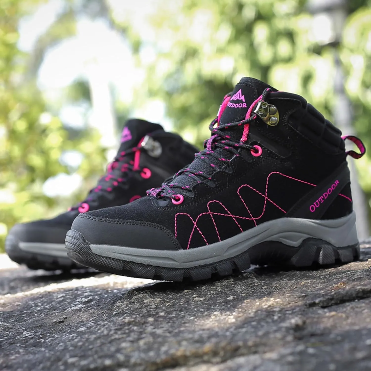 Women Shoes Couple Hiking Shoes Fashion Thick Soled Outdoor Hiking Sneakers Heeled Winter Boots for Women