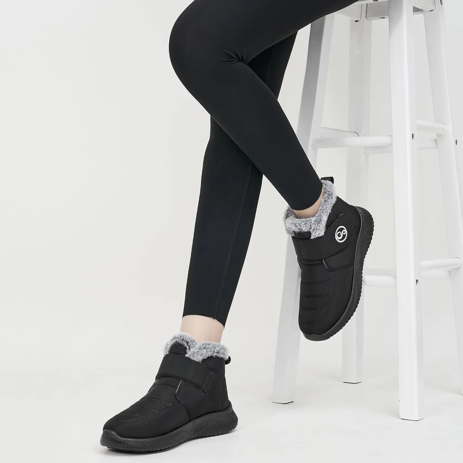 Women Snow Boots Waterproof: Fur Lined Warm Winter Boots for Women- Comfortable Non Slip Outdoor Walking Booties