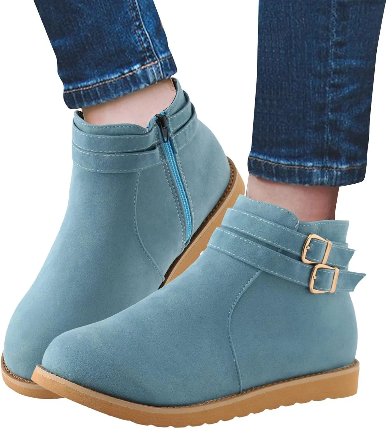 Womens Ankle Booties White Ankle Boots for Women Boots for Women Heels Dress Boots Women Low Heel Womens Booties and Ankle Boots Leather Low Heel Ankle Booties Wedge Heel