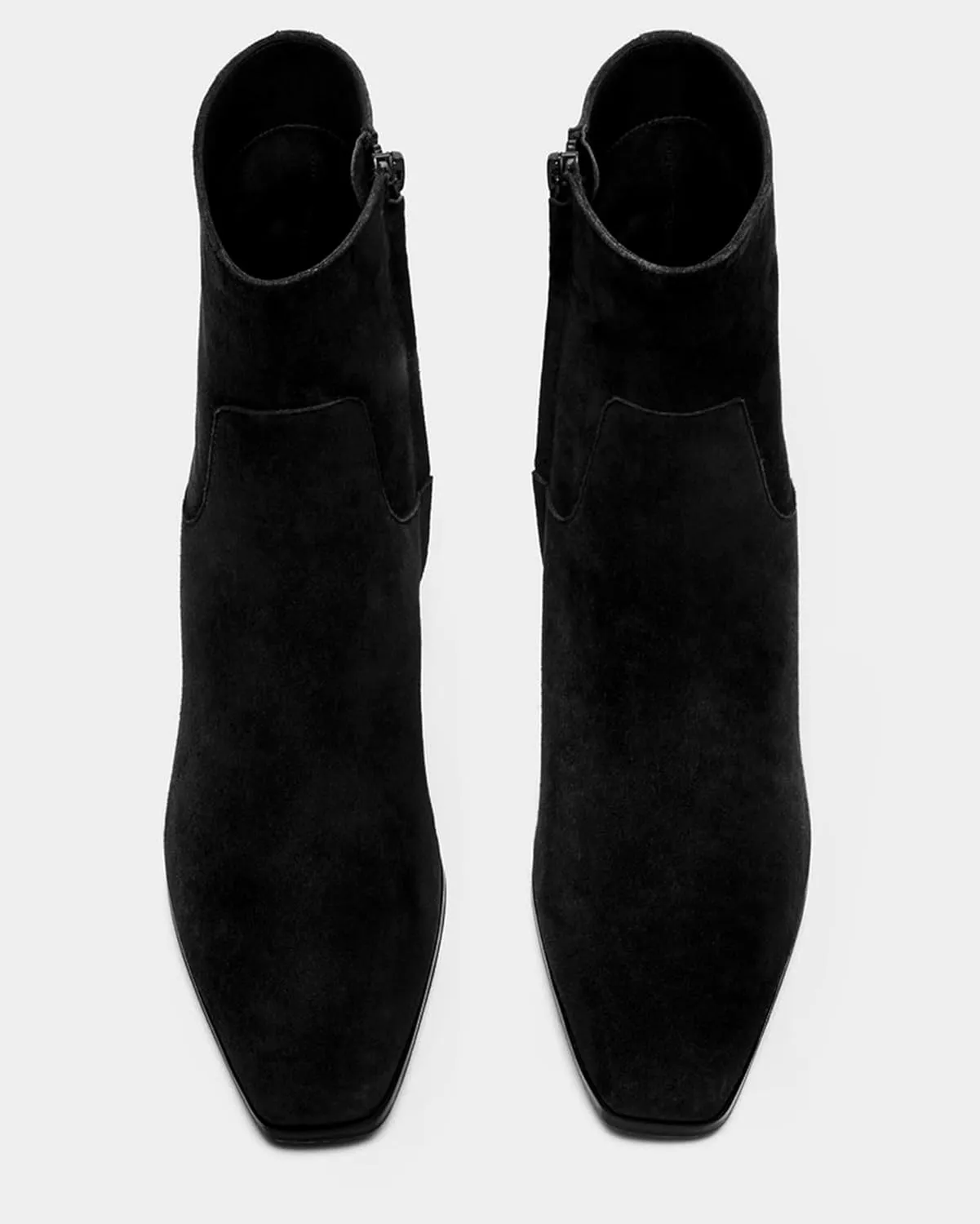 Women's Ankle Boots Square Toe Low Chunky Block Heel Booties Comfortable Short Boots Side Zipper Booties Shoes