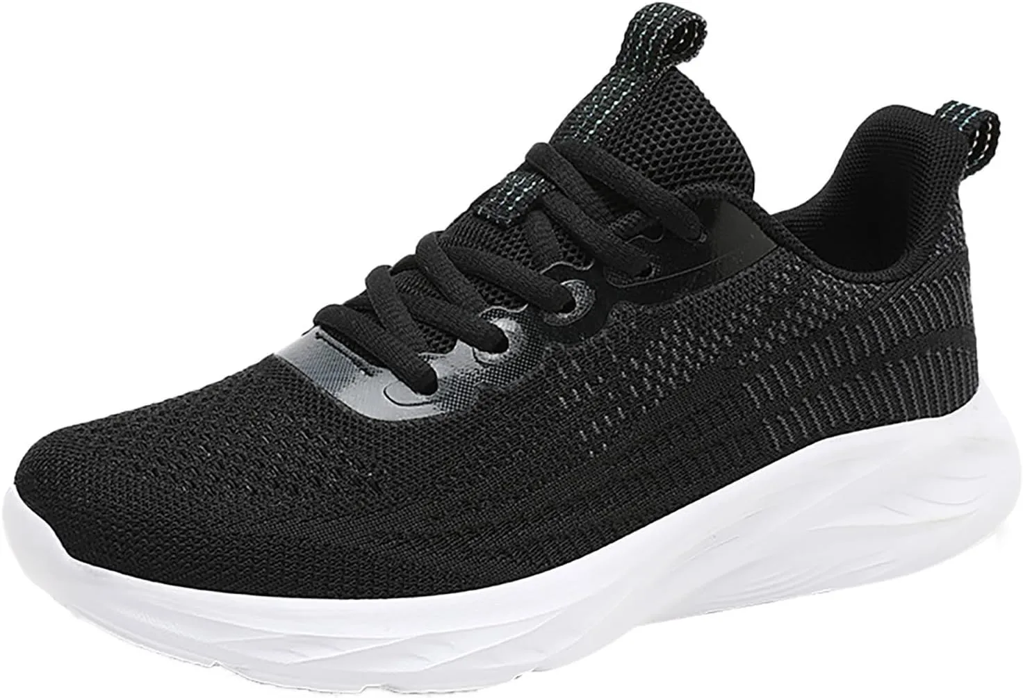 Women's Breathable Knit Mesh Sneakers for Walking Running Gym Casual Wear Lightweight Low Heel Athletic Shoes