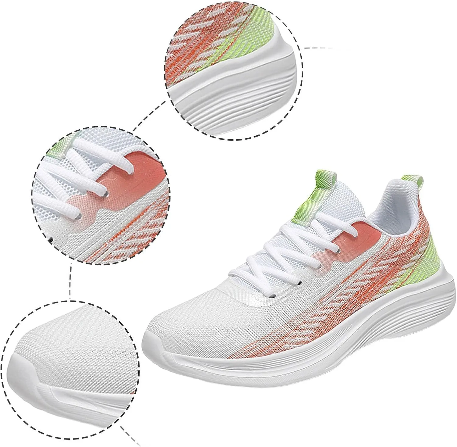 Women's Casual Breathable Mesh Sneakers Comfort Lightweight Breathable Sock Shoes Outdoor Casual Fitness Shoe