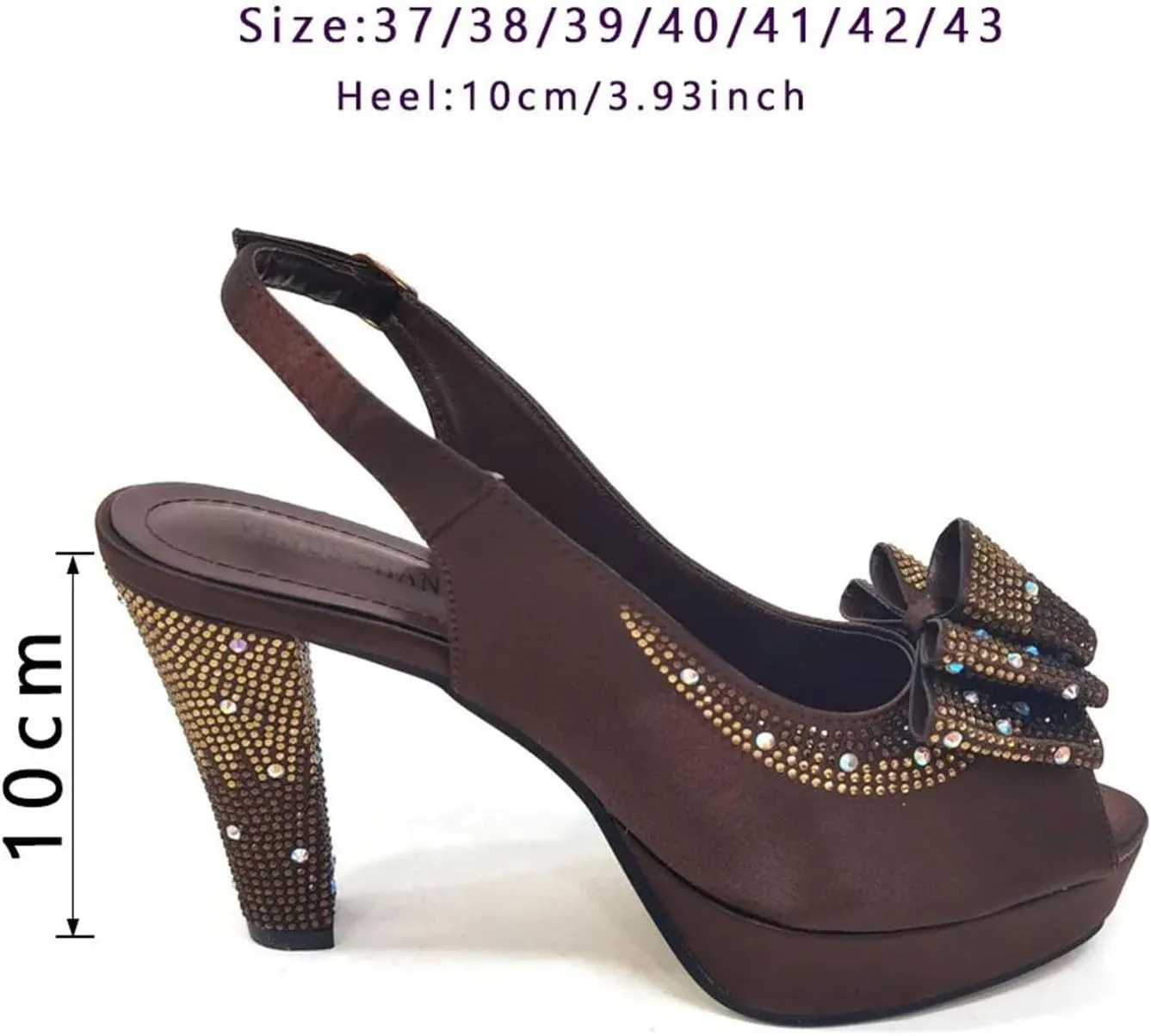 Women's Coffee Slingback Bridal Set - Italian Leather Sandals & Braided Clutch for Autumn Weddings