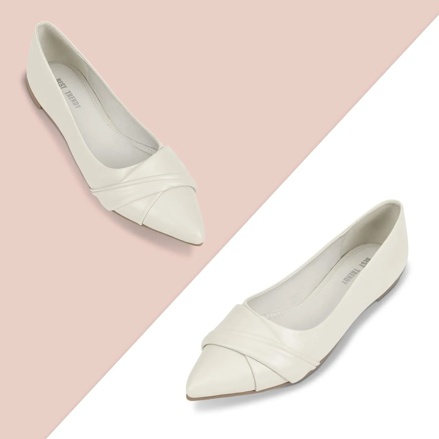 Women’s Comfort Pointed Toe Skimmer Ballet Flats Shoes