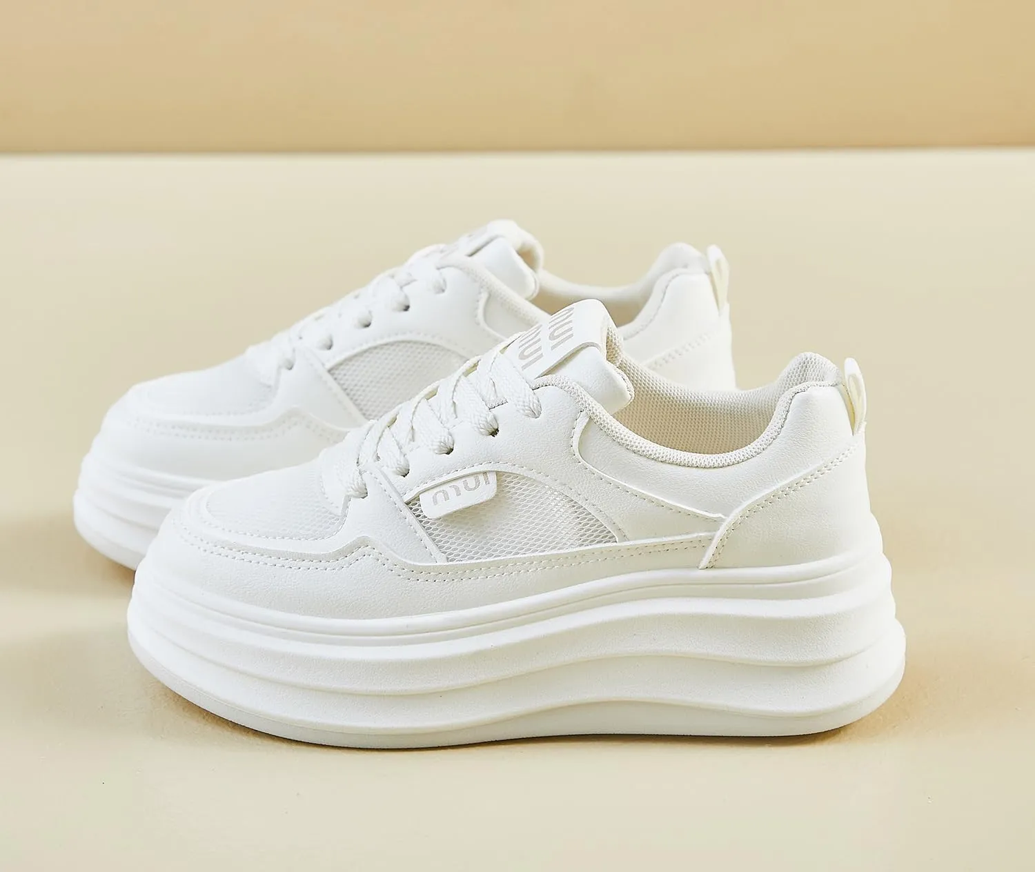 Women's Cute Breathable Platform Sneakers Y2K Comfort Lightweight Walking Shoes Casual Sport Work Campus