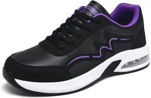 Women's Fashion Leather Lace Up Casual Sneakers Breathable Comfortable Running Shoes Shoes Women 990