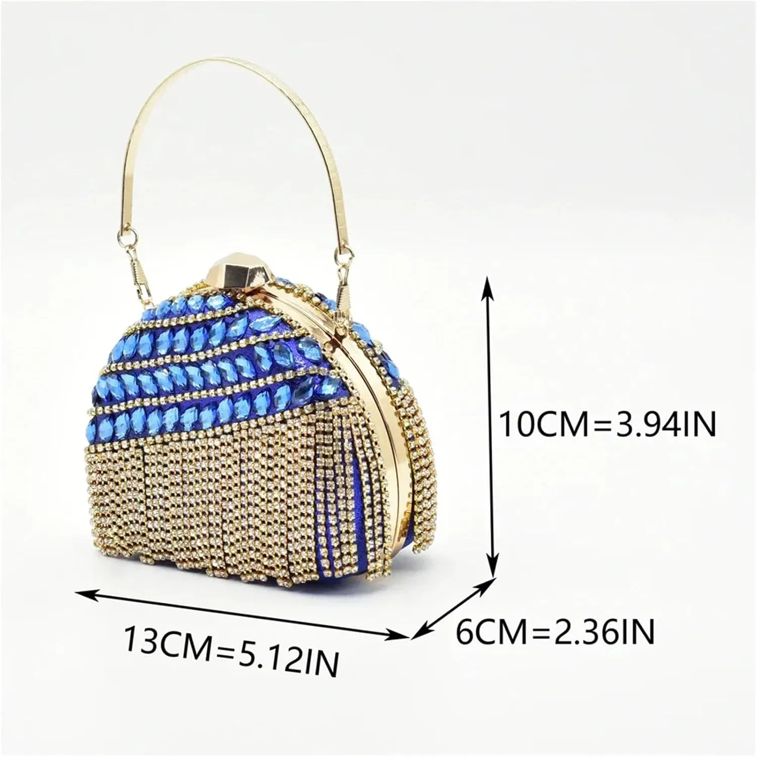 Women's Italian Mid-Heel Party Set - Rhinestone-Embellished Pumps & Matching Evening Bag