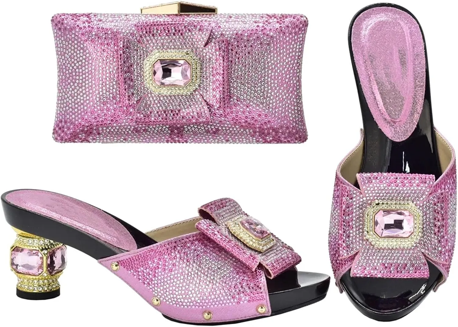 Women's Italian Summer Bridal Sandals - Braided Leather Wedges with Matching Woven Clutch for Beachside Ceremonies
