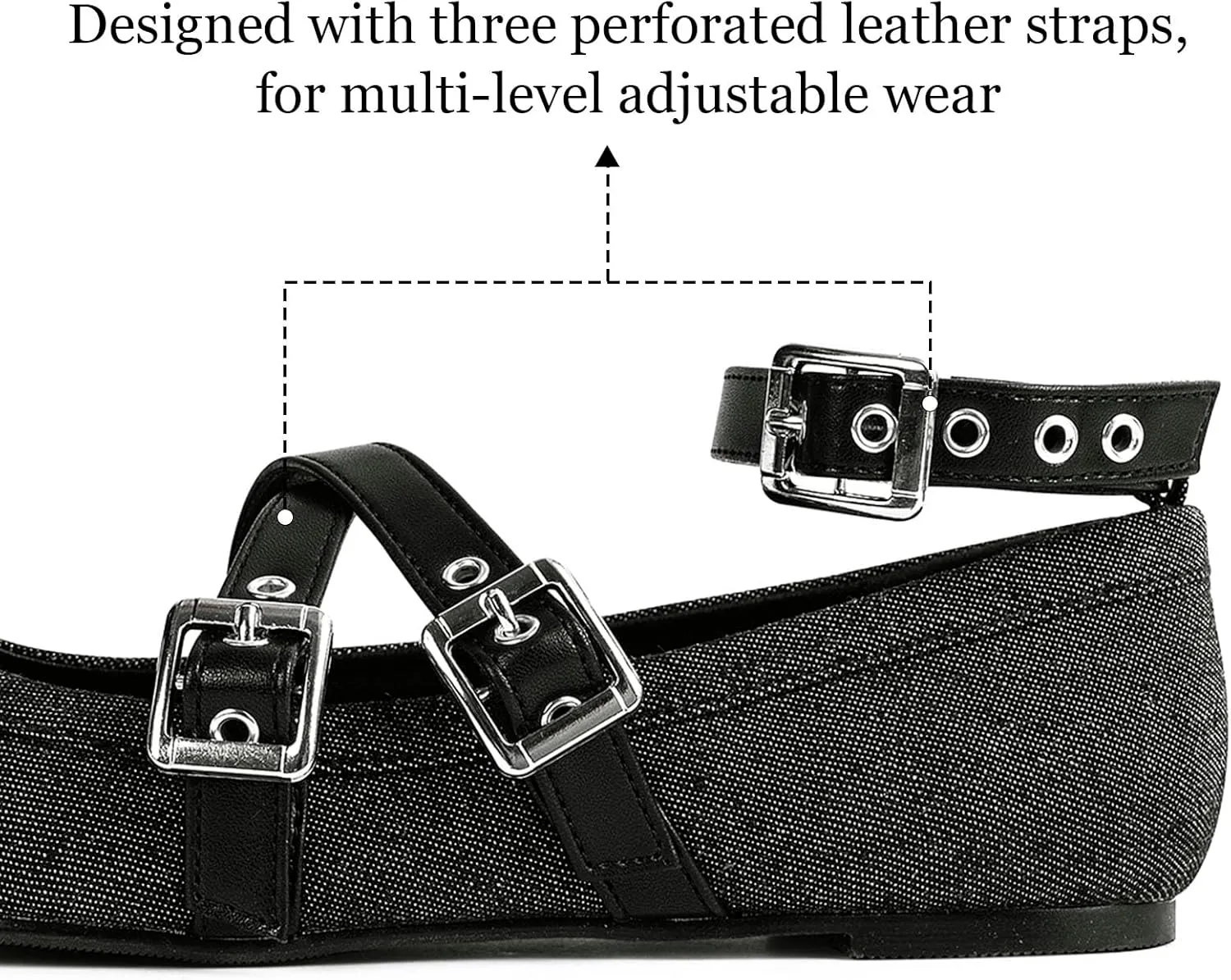 Womens Mary Jane Flats Round Toe Comfortable Cross Strap Flats Dressy Ballet Flats Shoes Vintage Shoes with Ankle Strap